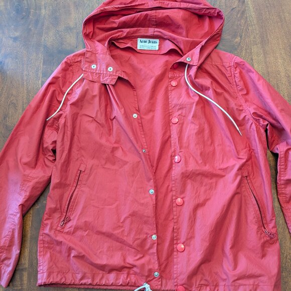 Acne Waxed Poplin Raincoat - Picture 2 of 5